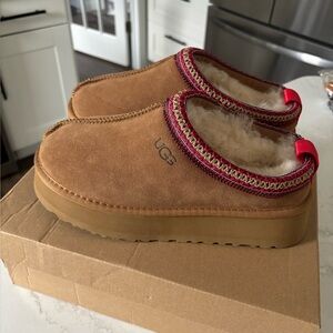 UGG Tasman Chestnut  platform Women's Slippers